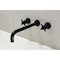 Kingston Brass KS8050DX Wall Mount Tub Faucet, Matte Black KS8050DX - alternate 3